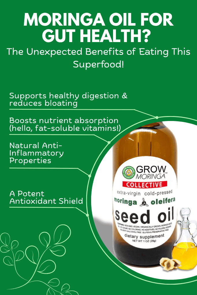 Cold Pressed Moringa Oil Benefits-gut-health benefits of consuming moringa oil