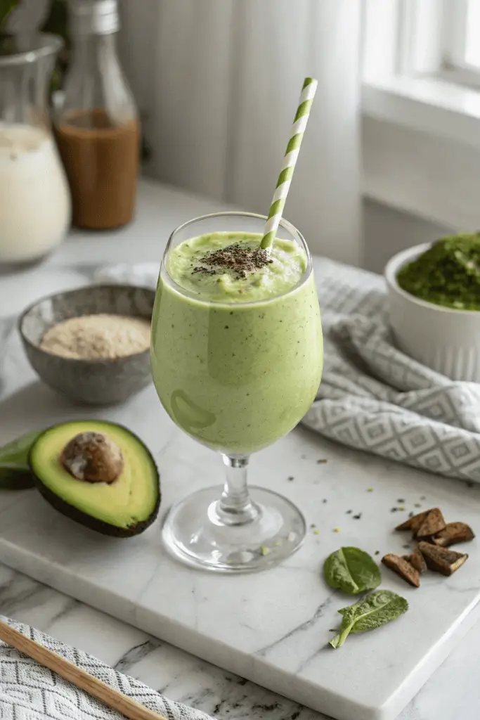 avocado-moringa (1) creamy avocado moringa smoothie