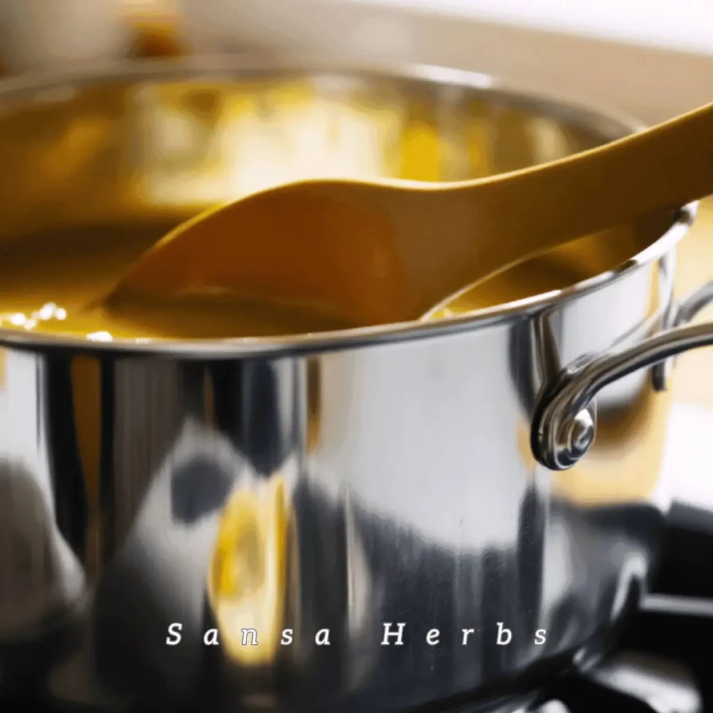 melting beeswax
