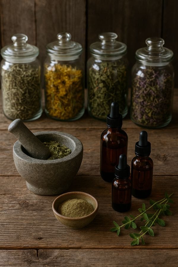 best-ways-to-use-herbal-powders best ways to use herbal powders, apothecary bottles