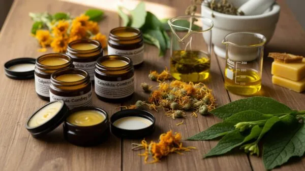 diy calendula and comfrey salve