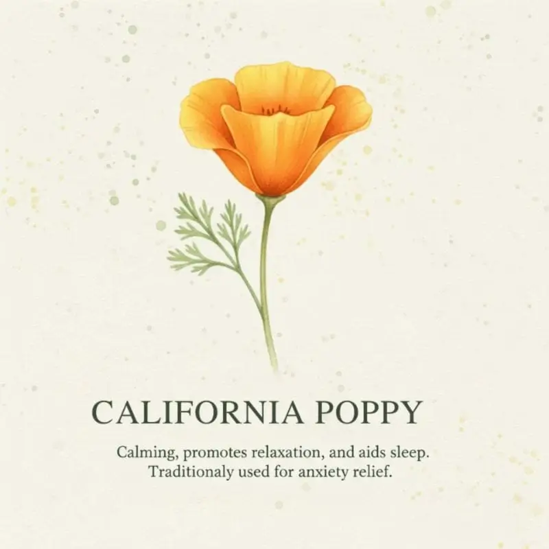 california poppy illustration