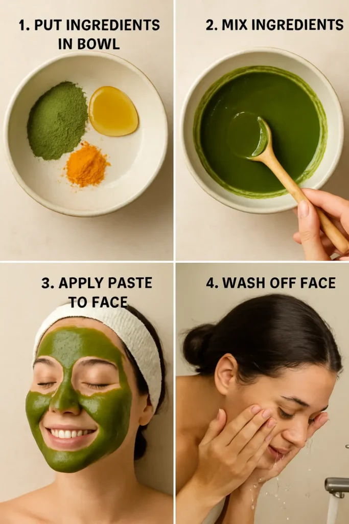 diy-moringa-mask diy moringa face mask with turmeric and honey