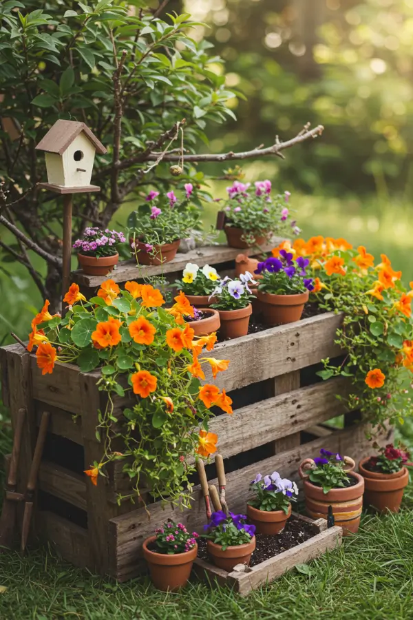 diy raised garden bed made from pallets