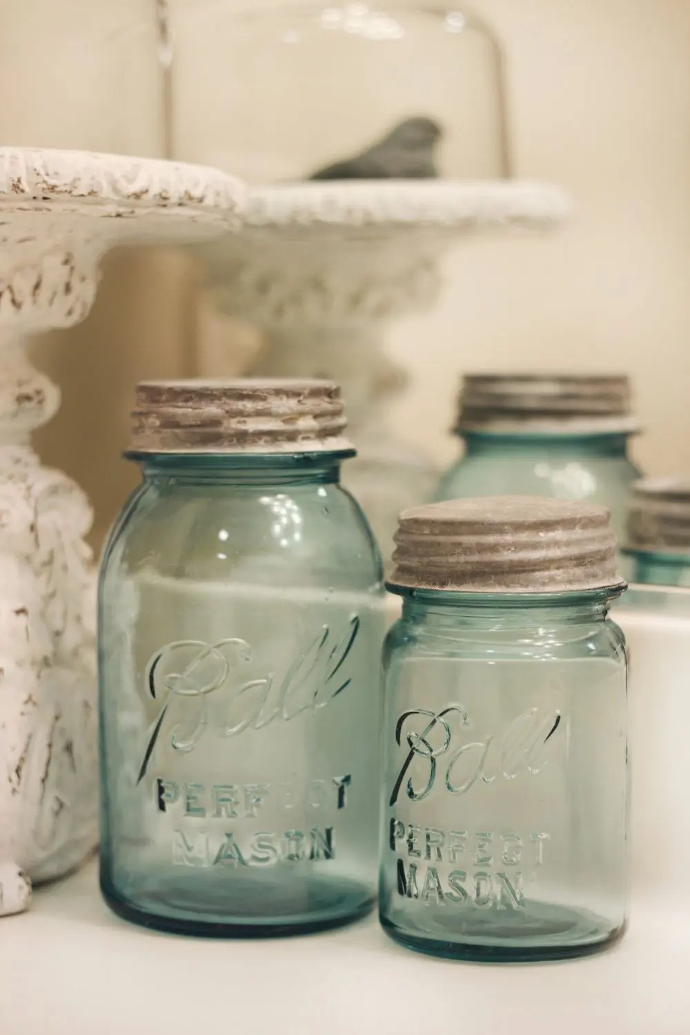 essential gardening tools (3) vintage mason jars