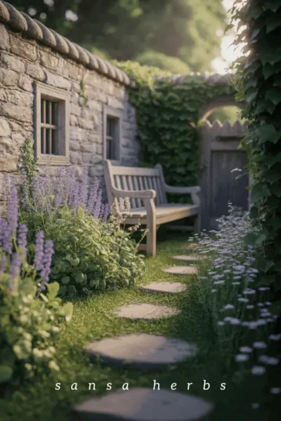 garden-curves a backyard with curvy path