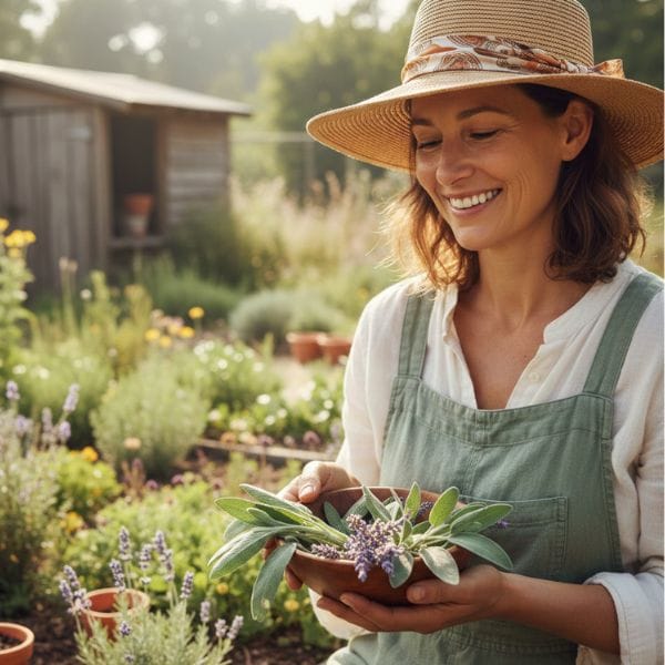 gardener a satisfied gardener
