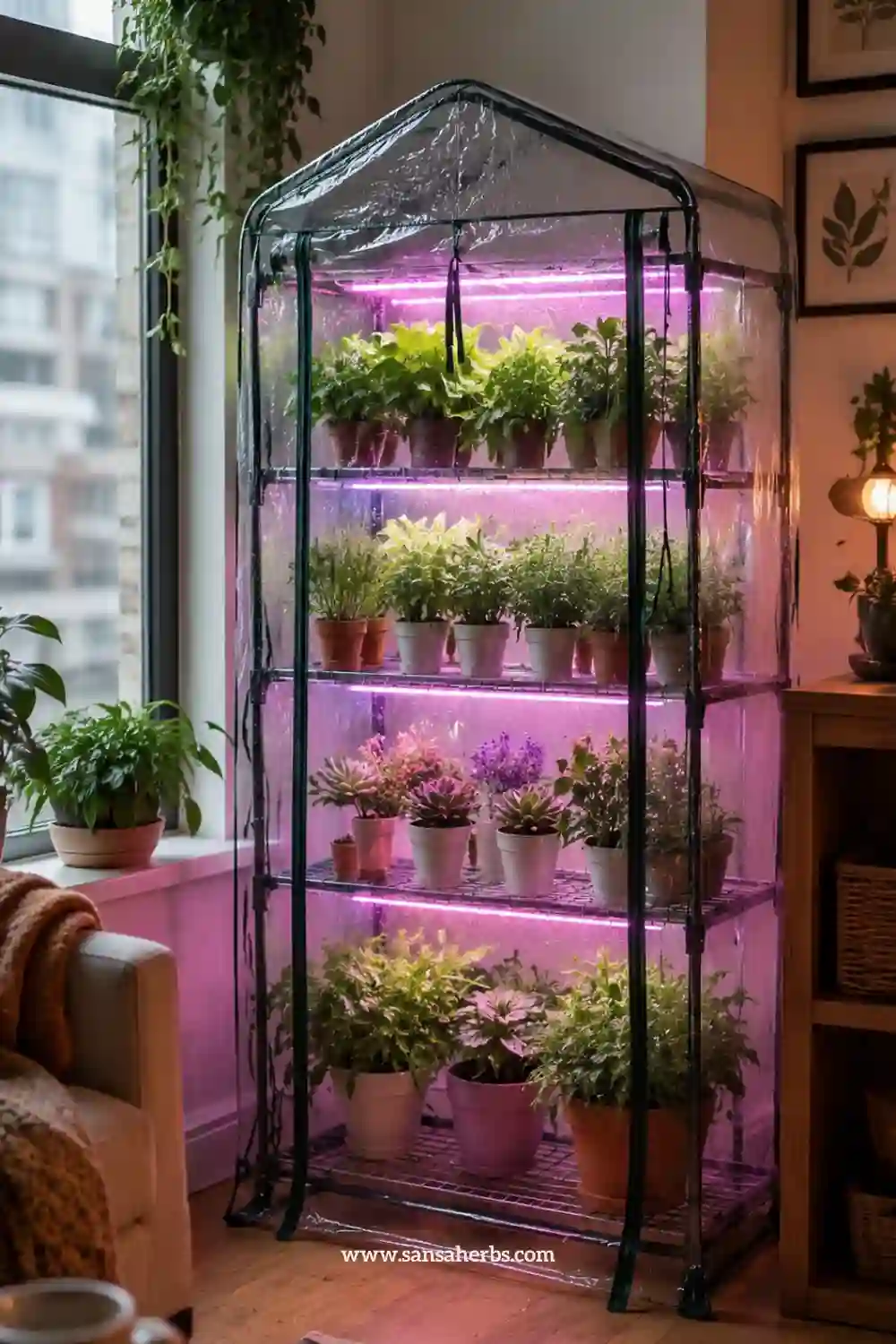 Indoor Greenhouse with Grow Lights