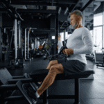 healthy man exercising