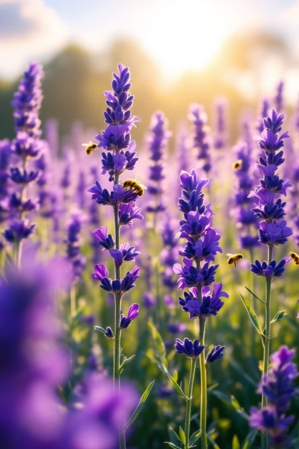 lavender-companion-plant echinacea companion plants lavender