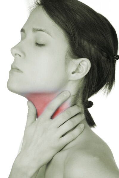 marshmallow-root marshmallow root for sore throat woman with sore throat