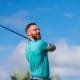man playing golf