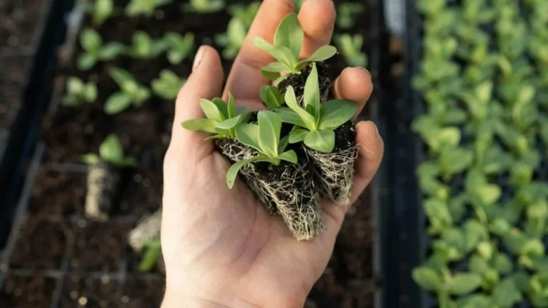 transplanting echinacea seedlings